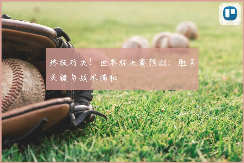 终极对决！世界杯决赛预测：胜负关键与战术揭秘